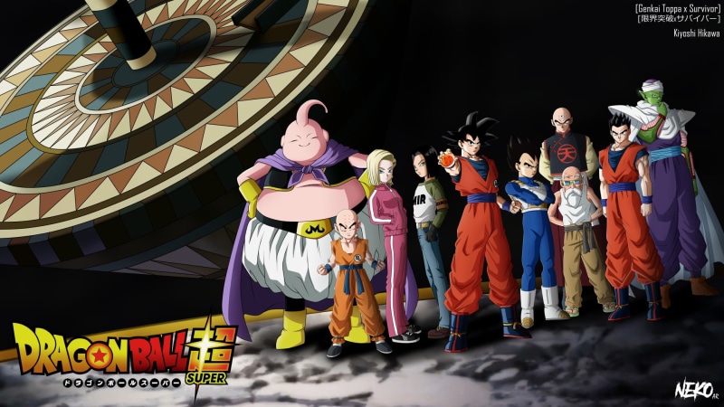 Dragon Ball, Dragon Ball Super, Krillin (Dragon Ball), Piccolo (Dragon Ball), Gohan (Dragon Ball), Tien Shinhan (Dragon Ball), Android 17 (Dragon Ball)