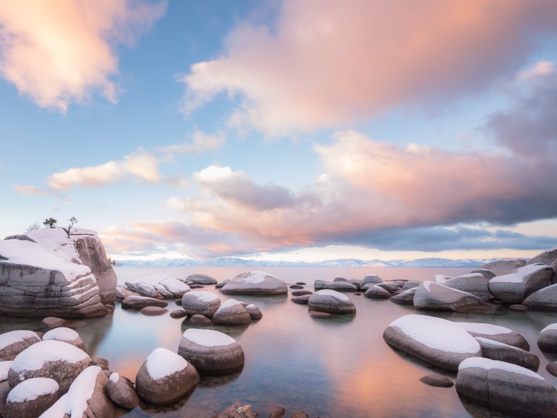 rocks, scenics, body, white, Rock, Washoe County, blue, Northern, cloudy, lake, outdoors, Sunrise, nature, Lake, Nevada, body of water, Bonsai, rock - Object