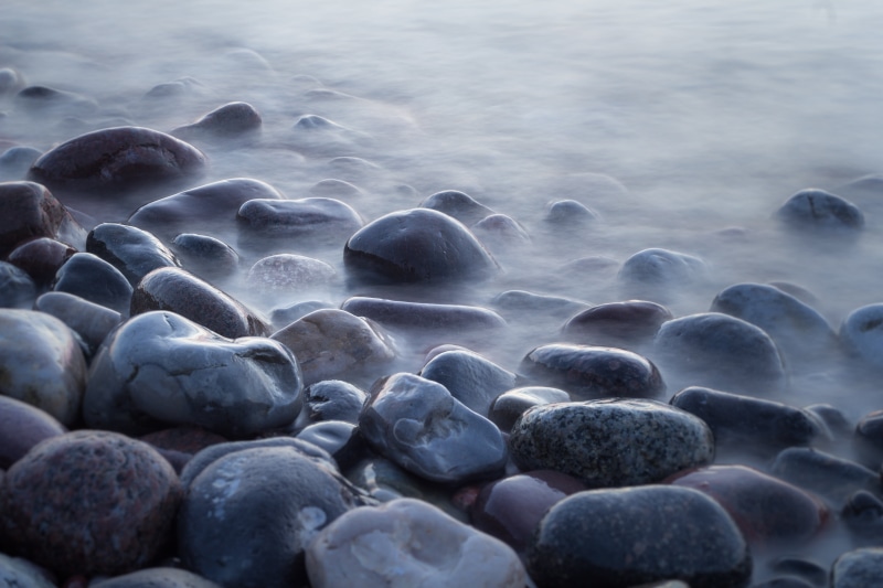 pebbles, time  exposure, beach, backgrounds, water, photo, stone - Object, close, blue, sea, pebble, nature, close up, Ostsee, 5K, rock - Object