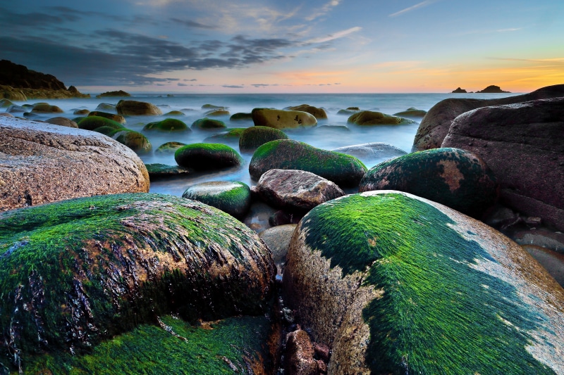 Cornwall, rock, water, sky, photography, nature, colour, sea, rock formation, coastline, scenics, formation, Porth Nanven, beach, sunset, near, outdoors
