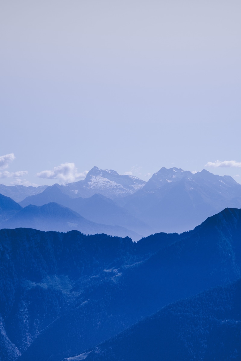 daytime, mountain gradient, snowcapped mountain, blue, day, nature, majestic, ranges, idyllic, landscape, mountain range, environment, mountain