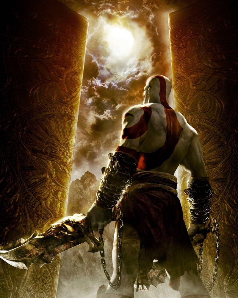  one person, nature, illuminated, communication, digital composite, aggression, God of War: Chains of Olympus, mid adult men, clothing, 2K, men