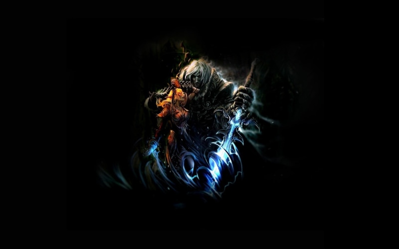 glowing, copy space, holding, black Background, Arthas, motion, real people, digital, illuminated, black Color, smoke - Physical Structure, 1080P