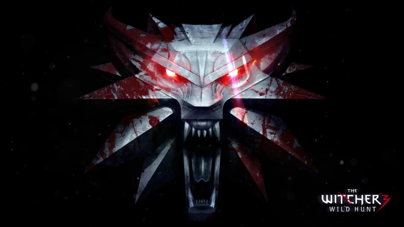 dark, close-up, strength, red, PC gaming, The Witcher 3: Wild Hunt, blood, evil, digital, broken, digital composite, 1080P, hunt, technology, warning sign