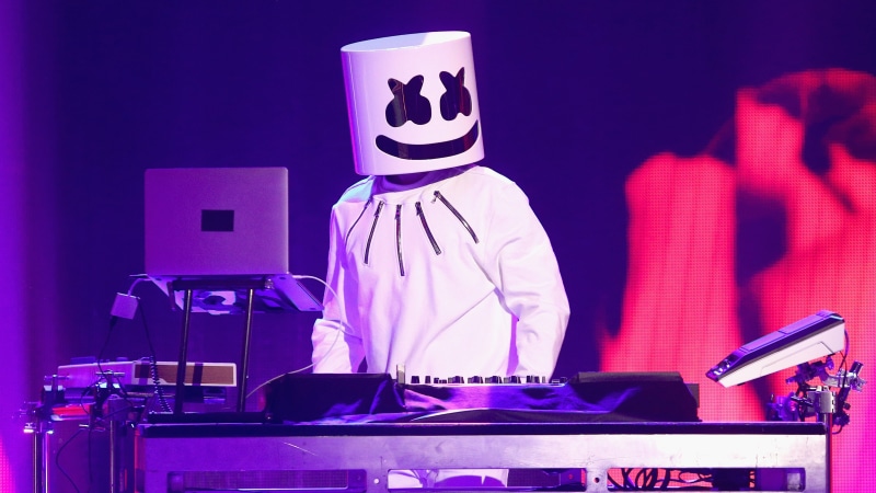Music, 4K, Marshmello