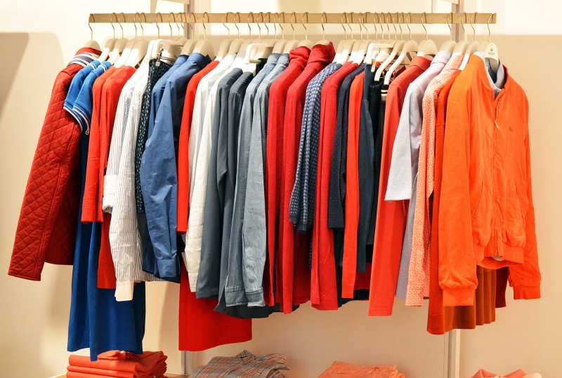 consumerism, variation, clothing, shopper, spending, dress, closet, consumer, arrangement, hanging, shirt, store, multi colored, apparel, collection, clothes rack