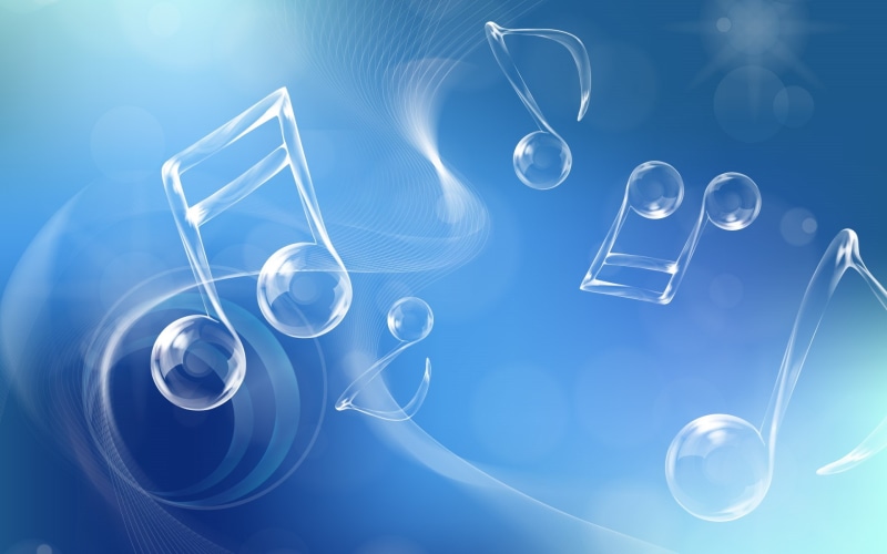 Blue, Note, Musical, 1080P, Style