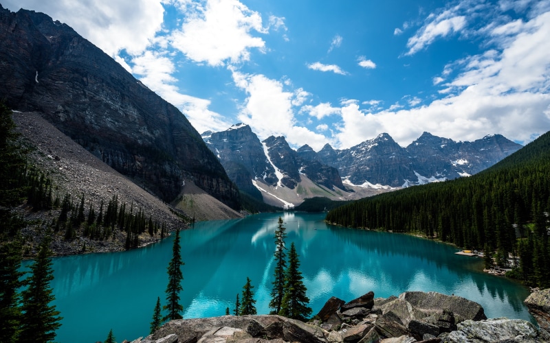Canada, 4K, Banff National Park, Moraine Lake, Lake Louise