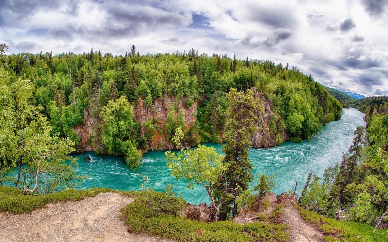 canyon, nature, hd, alaska, landscape, 2K, kenai, river, adventure, upper, desktop