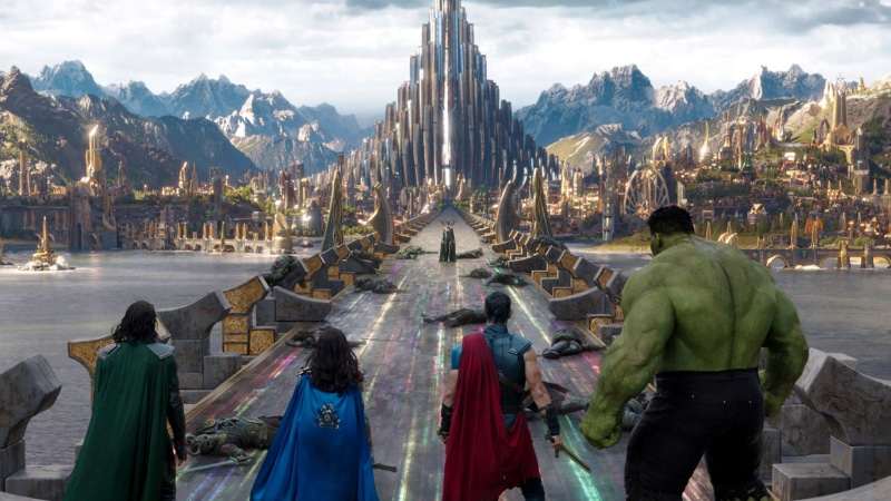 Thor, Marvel Comics, Hulk, Hela, Loki, Marvel Cinematic Universe, 1080P, Thor : Ragnarok