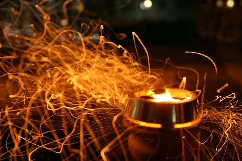 Spark, event, blurred motion, close-up, motion, Fever, sparks, 4K, glowing, fire, burning, lapse, photography, fire - natural phenomenon, heat - temperature