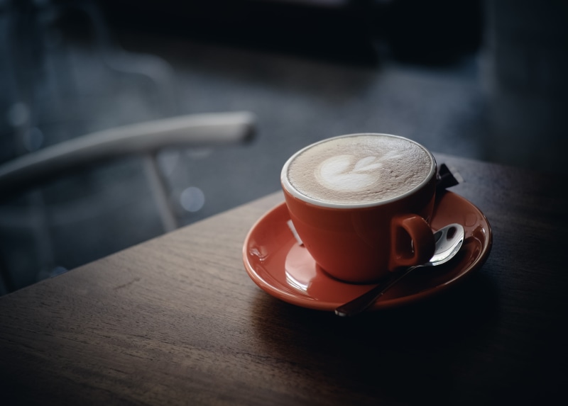 frothy drink, espresso, drink, no people, cup, 4K, coffee, still life, indoors, froth art, heat - Temperature, orange, beverage, non-alcoholic beverage