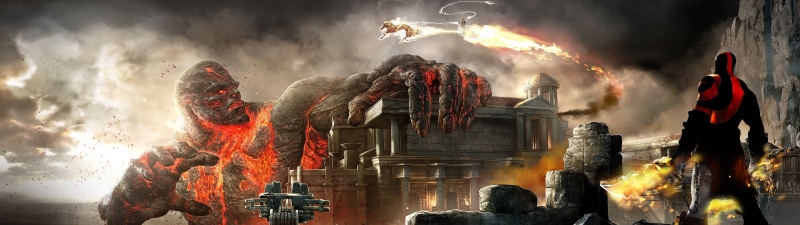 hd, kratos, war, art, 4K, god, God of War, x, games, chariots, video, Titan