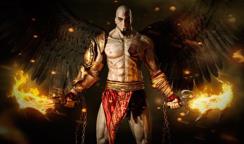 imagination, God of War, power, standing, human representation, futuristic, the Human Body, sculpture, video games, muscular Build, Kratos, security, architecture