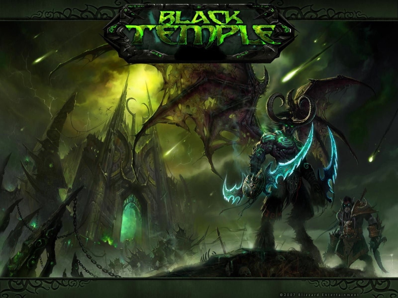 720P, World of Warcraft: The Burning Crusade, temple, video games, digital, dota, tree, art and craft, nature, digital composite, Illidan Stormrage, terrorblade