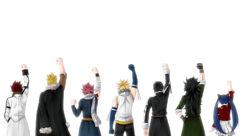 Anime, variation, Cobra (Fairy Tail), white background, Wendy Marvell, choice, people, dragon, studio shot, flower, still life, Laxus Dreyar, cut out, nature