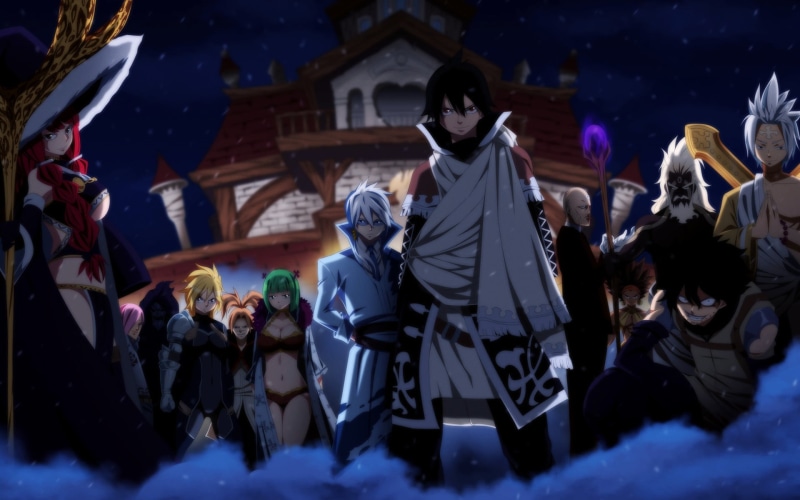 night, Neinhart (Fairy Tail), togetherness, Anime, real people, Zeref Dragneel, fairy, women, crowd, Fairy Tail, men, leisure activity, lifestyles, large group of people