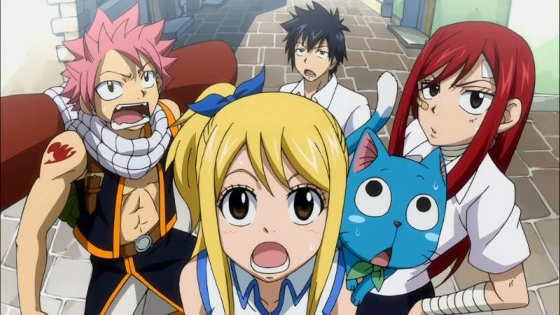 gray, happy, anime, x, scarlet, tail, erza, 1080P, Fairy Tail, Gray Fullbuster, hd, art, fullbuster, fairy, natsu, dragneel