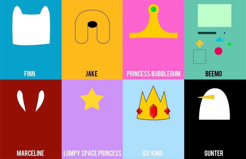 Princess Bubblegum, symbol, communication, yellow, Jake the Dog, digital composite, Ice King, no people, Finn the Human, logo, technology, red, Adventure Time