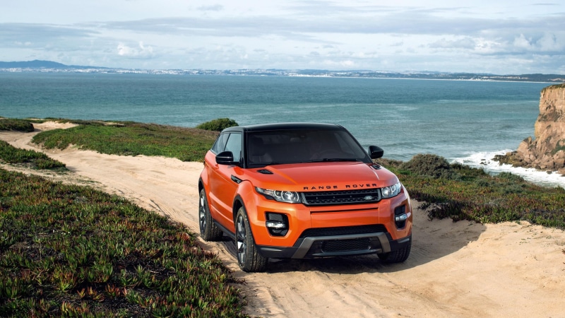 2014, land, 2K, cars, orange, evoque, black, land rover, dynamic, range, rover, autobiography