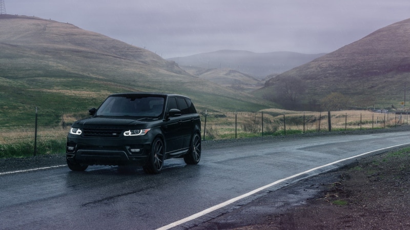 Avant, land, Sport, Land Rover, Black, 720P, rover, Wheels, range, Range Rover, Road, Garde, suv, Front