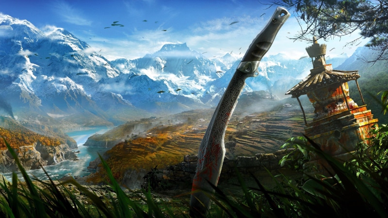 Far, gray, 2K, HD, kukri, Cry