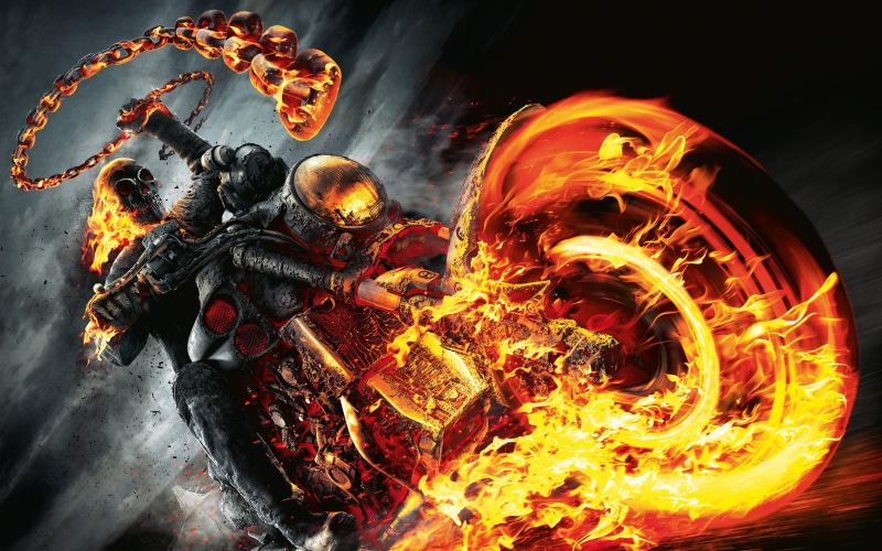 ghost, rider, 4K