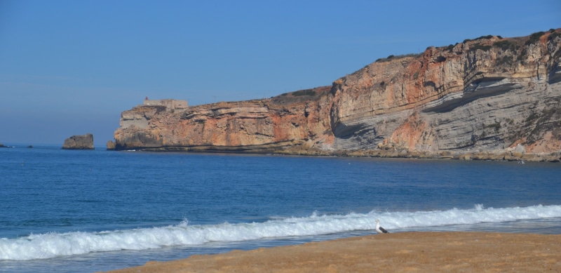 mountain, no people, scenics - nature, 4K, praia da nazare, sea, geology, tranquility, land, outdoors, rock - object, nazaré, beauty in nature, ocean
