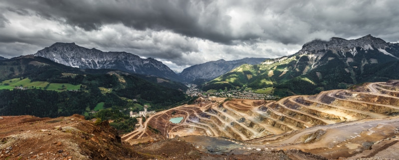 environment, landscape, large, mineral, sky, land, mountain, industrial, tranquil scene, geology, nature, 8K, site, scenics - nature, industry, quarry