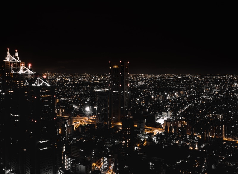 crowded, 4K, spire, crowd, skyscraper, nightphotography, time, travel destinations, landscape, illuminated, light, cityscape, skyline, architecture, city life