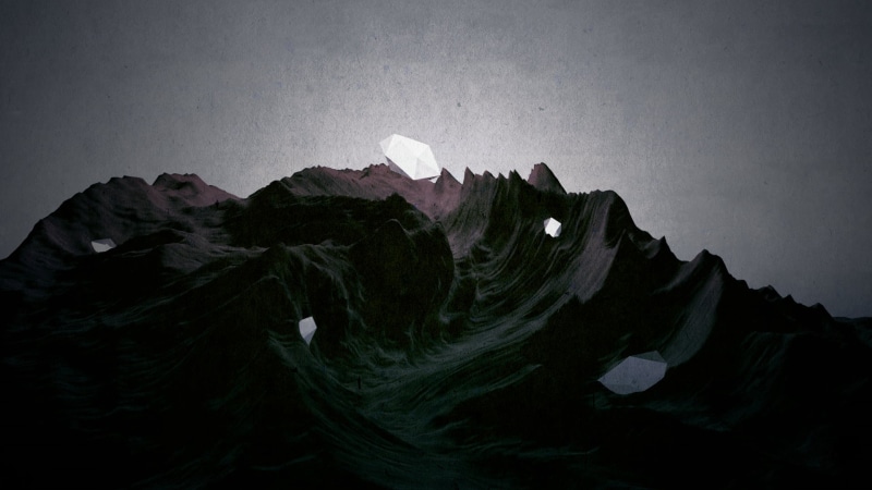 backgrounds, sky, water, mountains, black, adventure, non-urban scene, scenics - nature, illustration, rock formation, abstract, mountain, outdoors, rock