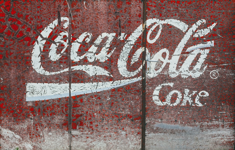 vintage, coke, white color, advertisement, western script, full frame, coca, capital letter, day, retro sign, message, coca cola, paint, 4K, text, communication