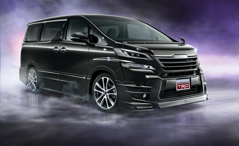 1080P, black, 2015, Vellfire, Toyota, minivan, TRD
