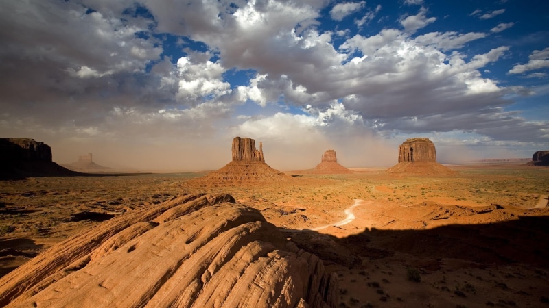 landscape, eroded, 1080P, land, outdoors, Monument Valley, remote, non-urban scene, scenics - nature, geology, tranquility, no people, mountains, nature