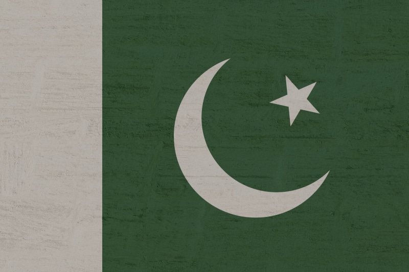 plane, no people, star shape, pattern, mode of transportation, communication, air vehicle, green color, 1080P, flag, day, sign, airplane, pakistan, nature
