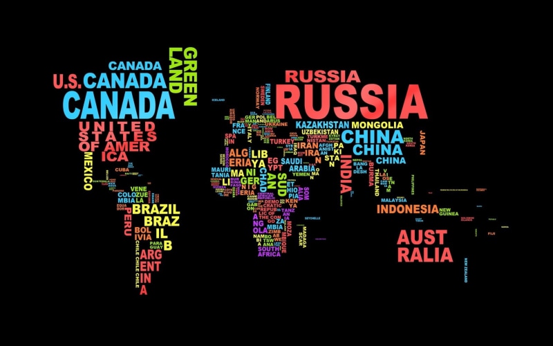map, concepts, world, lighting equipment, single Word, close-up, glowing, illustration, symbol, number, 720P, studio shot, word Cloud, names, multi colored
