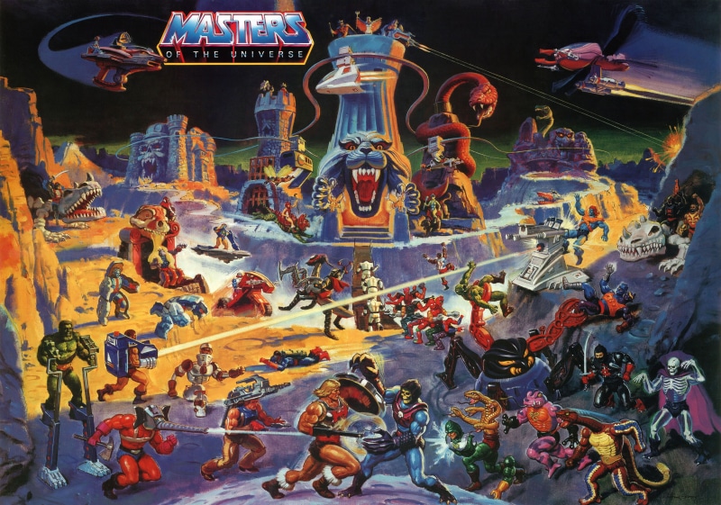 building exterior, representation, art and craft, He-Man, religion, male likeness, creativity, building, 8K, He-Man and the Masters of the Universe, architecture