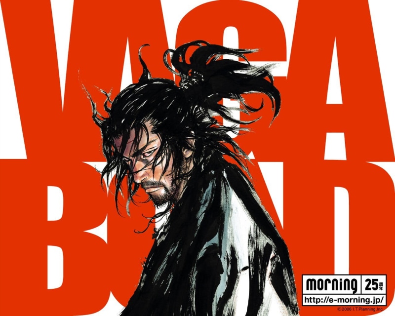 creativity, females, 720P, hair, black color, headshot, red, samurai, clothing, sign, Miyamoto Musashi, hairstyle, Vagabond, disguise, adult, manga, studio shot