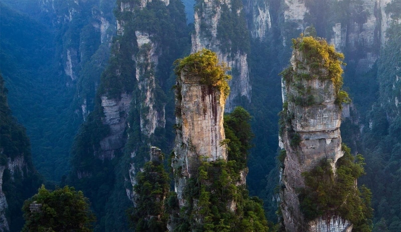 mountains, no people, architecture, plant, Avatar, travel destinations, day, mountain, travel, 720P, rock, landscape, tranquility, the past, built structure