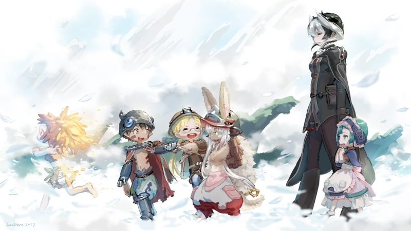 day, Regu (Made in Abyss), Mitty (Made in Abyss), female likeness, Marulk (Made in Abyss), Riko (Made in Abyss), representation, three quarter length, art and craft