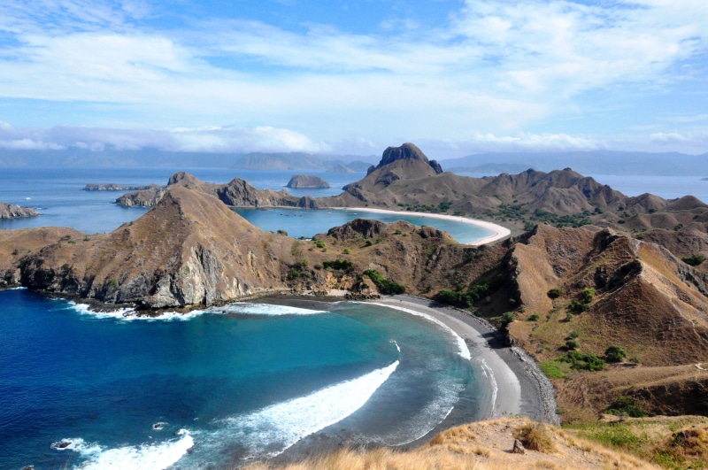 flores, sunrise, labuanbajo, day, background, beach, turquoise, vacations, outdoor, padarisland, non-urban scene, cloud - sky, outdoors, sea, clouds, no people