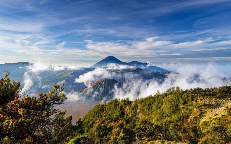 Tenger, Tengger, Indonesia, 720P, volcanic caldera complex, Mount Bromo, Java