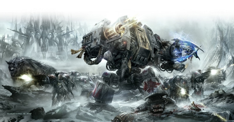 1080P, space wolves, Dreadnought, Warhammer 40, 000, space marines