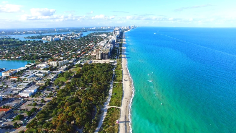 turquoise colored, building exterior, no people, high angle view, florida, nature, day, beauty in nature, space, northshore, miami, photo, building, built structure