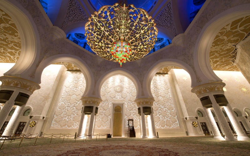 building exterior, hall, prayer, architectural column, history, emirates, ornate, zayed, desktop, place of worship, low angle view, architecture, mosque