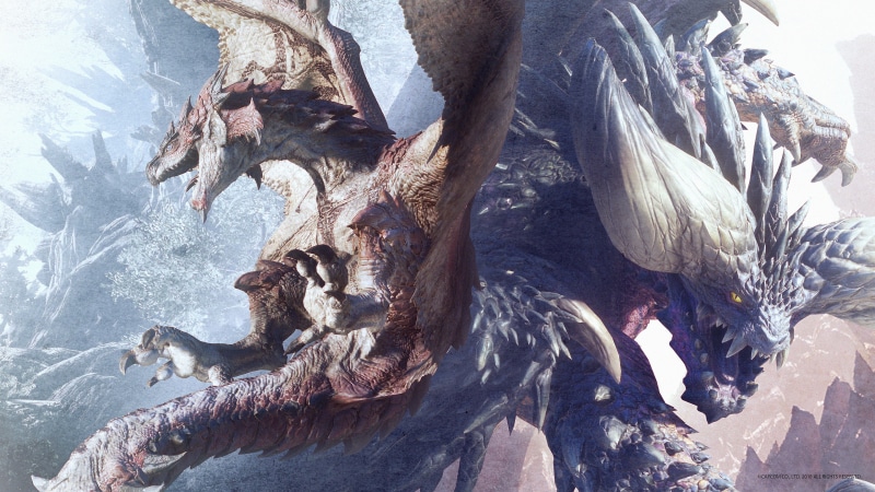 Nergigante (Monster Hunter), 4K, Video Game, Rathalos (Monster Hunter), Monster Hunter: World