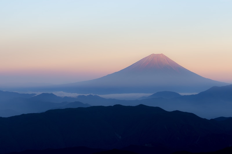 volcano, mountains, Fuji, 4K, 4K, Japan