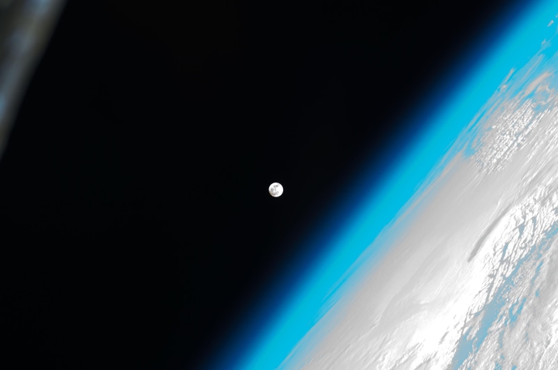 copy space, planet - space, power in nature, Moon, power, nature, outdoors, orbits, Earth, universe, night, storm, aerial view, cloud - sky, gray, sky
