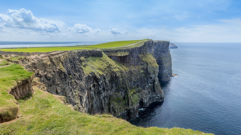horizon, formation, nature, sky, horizon over water, day, ireland, non-urban scene, scenics - nature, burren, county clare, cliffs of moher, ocean, rocky coastline