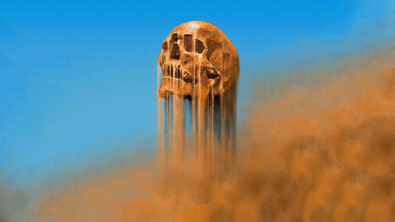 sand, cyan, nature, skull, mystery, fear, history, outdoors, day, animal themes, sign, Mad Max, archival, morning, sky, 2K, desert, anger, Mad Max: Fury Road